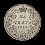Canada, Victoria, 25 cents <br /> 1872