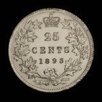 Canada, Victoria, 25 cents <br /> 1893