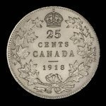 Canada, George V, 25 cents <br /> 1918