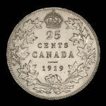 Canada, George V, 25 cents <br /> 1919