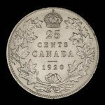 Canada, George V, 25 cents <br /> 1920