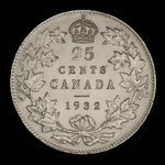 Canada, George V, 25 cents <br /> 1932