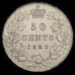 Canada, Victoria, 50 cents <br /> 1892