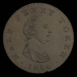 Canada, Carritt & Alport, 1/2 penny <br /> 1814