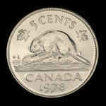 Canada, Elizabeth II, 5 cents <br /> 1978