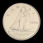 Canada, Elizabeth II, 10 cents <br /> 1978