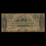 Canada, Bank of New Brunswick, 1 dollar <br /> July 1, 1863