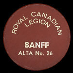 Canada, Royal Canadian Legion (R.C.L.) No. 26, no denomination <br />