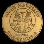 Canada, Elks ( B.P.O.E.) Lodge No. 4, 50 cents <br /> 1963