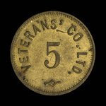 Canada, Veterans' Co. Ltd., 5 cents <br />