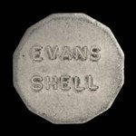 Canada, Evans Shell, no denomination <br /> June 1969