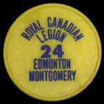 Canada, Royal Canadian Legion (R.C.L.) No. 24, no denomination <br />