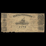 Canada, City of Toronto (Ontario), 1 dollar <br /> July 5, 1851