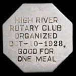 Canada, Rotary Club, 1 meal <br /> October 10, 1928