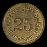 Canada, The Alberta Gum Company (A.G.CO.), 25 cents <br /> 1929