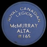 Canada, Royal Canadian Legion (R.C.L.) No. 165, no denomination <br />