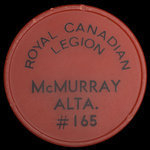 Canada, Royal Canadian Legion (R.C.L.) No. 165, no denomination <br />