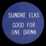 Canada, Elks ( B.P.O.E.) Lodge No. 338, 1 drink <br />