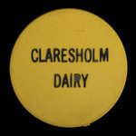 Canada, Claresholm Dairy, 1 quart, homo milk <br /> 1969