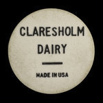 Canada, Claresholm Dairy, 1/2 gallon, homo milk <br /> 1969
