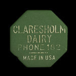 Canada, Claresholm Dairy, 1 pint, milk <br /> 1969
