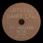 Canada, Crystal Dairy Ltd., 1 quart, homo milk <br />