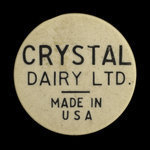 Canada, Crystal Dairy Ltd., 1 quart, homo milk <br />