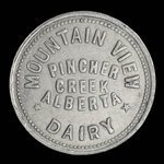 Canada, Mountain View Dairy, 1 quart, milk <br /> 1960