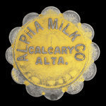 Canada, Alpha Milk Co., 1 quart, Jersey milk <br />