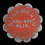Canada, Alpha Milk Co., 1 quart, standard milk <br />