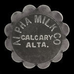 Canada, Alpha Milk Co., 1 pint, standard milk <br />