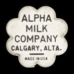 Canada, Alpha Milk Co., 1 quart, skim milk <br />