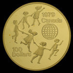 Canada, Elizabeth II, 100 dollars <br /> 1979