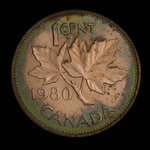 Canada, Elizabeth II, 1 cent <br /> 1980