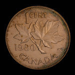 Canada, Elizabeth II, 1 cent <br /> 1980