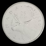 Canada, Elizabeth II, 25 cents <br /> 1980