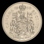 Canada, Elizabeth II, 50 cents <br /> 1980