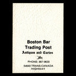 Canada, Boston Bar Trading Post, no denomination <br /> 1975