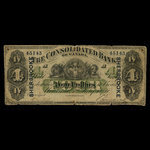 Canada, Consolidated Bank of Canada, 4 dollars <br /> July 1, 1876