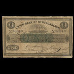 Canada, Union Bank of Newfoundland, 1 pound <br /> March 1, 1855