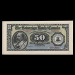 Canada, Sovereign Bank of Canada, 50 dollars <br /> May 1, 1906
