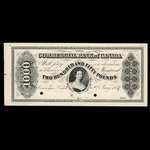 Canada, Commercial Bank of Canada, 1,000 dollars <br /> January 2, 1857