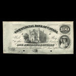 Canada, Commercial Bank of Canada, 100 dollars <br /> January 2, 1862
