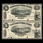 Canada, Banque Ville-Marie, 4 dollars <br /> August 1, 1879