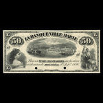 Canada, Banque Ville-Marie, 50 dollars <br /> September 1, 1890