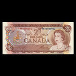 Canada, Bank of Canada, 2 dollars <br /> 1974