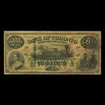 Canada, Bank of Toronto (The), 20 dollars <br /> July 1, 1887