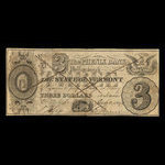 Canada, Phenix Bank, 3 dollars : July 2, 1840