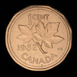 Canada, Elizabeth II, 1 cent : 1982