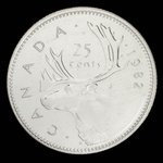 Canada, Elizabeth II, 25 cents : 1982